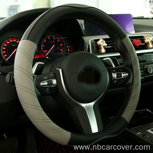 New Universal Fiber Leather Car Steering Wheel Cover